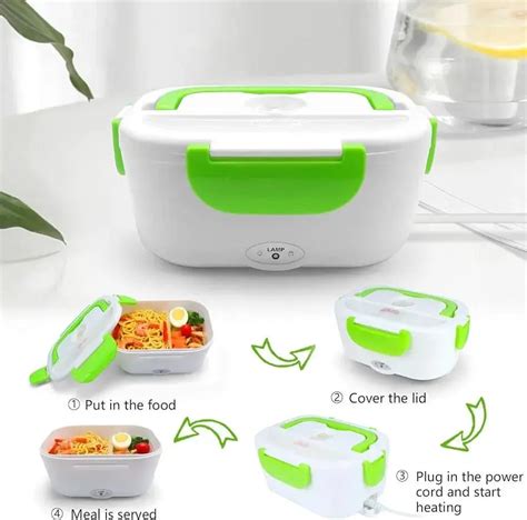 Portable Electric Lunch Box Tiffin Electronic Heating Lunch Box 